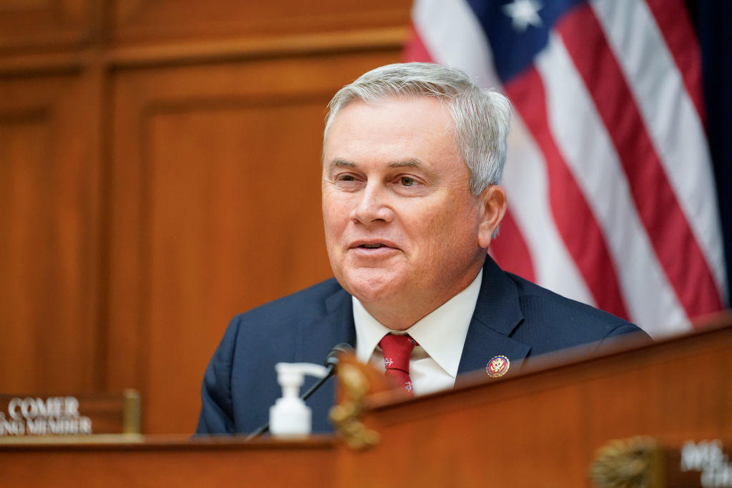 Ranking member Rep. James Comer Jr. (R-KY) speaks during a House Committee on Oversight and Reform hearing on gun violence on June 8, 2022 in Washington, DC.